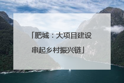 肥城：大项目建设串起乡村振兴链