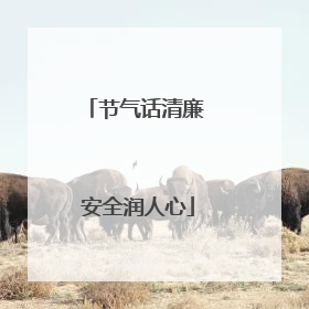 节气话清廉 安全润人心