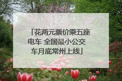 花两元票价乘五座电车 全国最小公交车月底常州上线