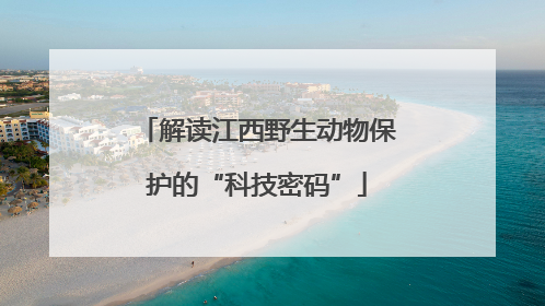 解读江西野生动物保护的“科技密码”
