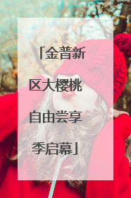 金普新区大樱桃自由尝享季启幕