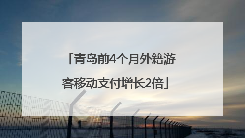 青岛前4个月外籍游客移动支付增长2倍