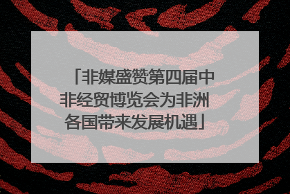 非媒盛赞第四届中非经贸博览会为非洲各国带来发展机遇