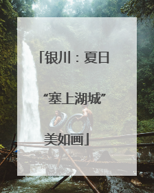 银川：夏日“塞上湖城”美如画