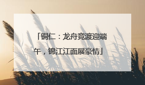 铜仁：龙舟竞渡迎端午，锦江江面展豪情