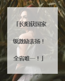 长阳获国家级激励表扬！全省唯一！