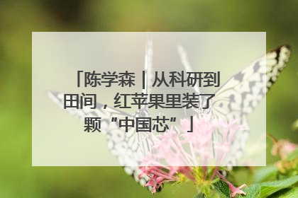 陈学森｜从科研到田间，红苹果里装了颗“中国芯”