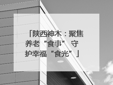 陕西神木：聚焦养老“食事” 守护幸福“食光”