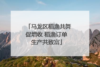马龙区稻渔共舞促增收 稻渔订单生产共致富
