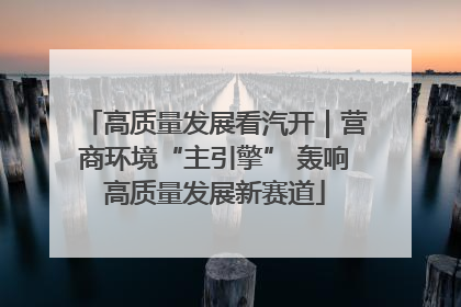 高质量发展看汽开｜营商环境“主引擎” 轰响高质量发展新赛道