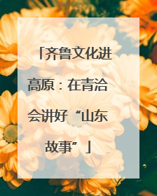 齐鲁文化进高原：在青洽会讲好“山东故事”