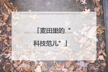 麦田里的“科技范儿”