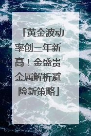 黄金波动率创三年新高！金盛贵金属解析避险新策略