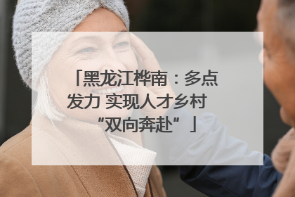 黑龙江桦南：多点发力 实现人才乡村“双向奔赴”