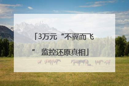 3万元“不翼而飞” 监控还原真相