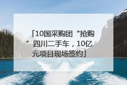 10国采购团“抢购”四川二手车，10亿元项目现场签约
