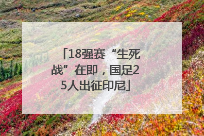 18强赛“生死战”在即，国足25人出征印尼