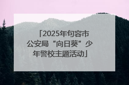 2025年句容市公安局“向日葵”少年警校主题活动