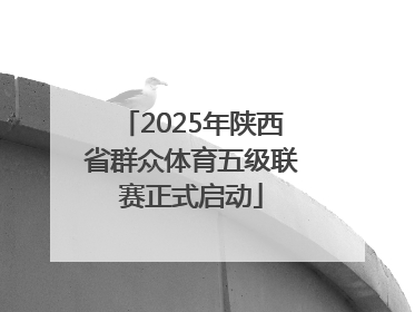2025年陕西省群众体育五级联赛正式启动