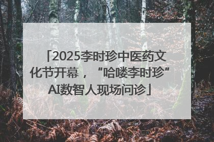 2025李时珍中医药文化节开幕，“哈喽李时珍”AI数智人现场问诊