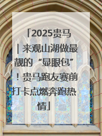 2025贵马｜来观山湖做最靓的“显眼包”！贵马跑友赛前打卡点燃奔跑热情