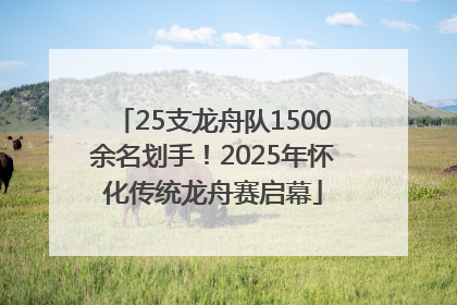 25支龙舟队1500余名划手！2025年怀化传统龙舟赛启幕