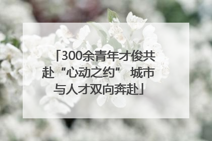 300余青年才俊共赴“心动之约” 城市与人才双向奔赴