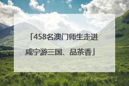 458名澳门师生走进咸宁游三国、品茶香