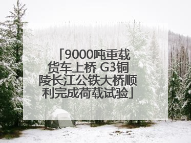 9000吨重载货车上桥 G3铜陵长江公铁大桥顺利完成荷载试验