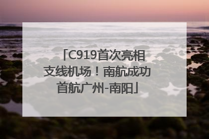 C919首次亮相支线机场！南航成功首航广州-南阳