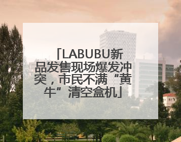 LABUBU新品发售现场爆发冲突，市民不满“黄牛”清空盒机